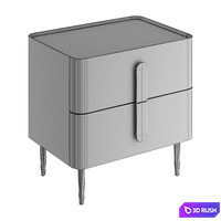 Light luxury bedside table 3D Model Vray