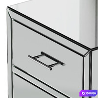 Alouette mirror cabinet by La Redoute 3D Model Vray, Corona