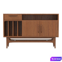 Stand for vinyl records Larsen, 122.5*77*40 cm 3D Model Corona