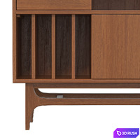 Stand for vinyl records Larsen, 122.5*77*40 cm 3D Model Corona