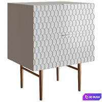 Bedside table CHANCE RIBB by Romatti 3D Model Corona