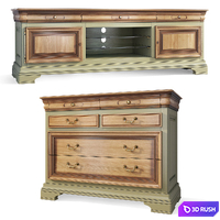 Chest of drawers TV stand Olivia Belfan Seattle 3D Model Vray, Corona