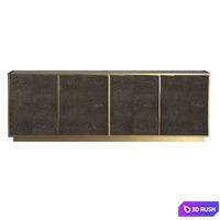 SAUNDERSON SHAGREEN PANEL 4-DOOR SIDEBOARD 3D Model Vray, Corona