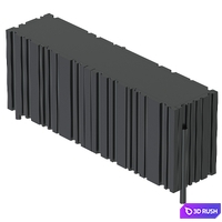 Laurameroni bamboo lounge sideboard Credenza 3D Model Corona
