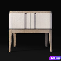 Chest of drawers and bedside table Icons Panormo 3D Model Vray, Corona