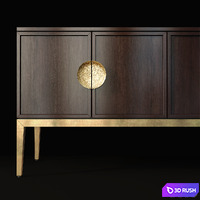 Chest of drawers and bedside table Art Deco Artpunk23 3D Model Vray, Corona