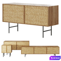Chest of drawers and nightstand Pletenice by Laredoute 3D Model Corona