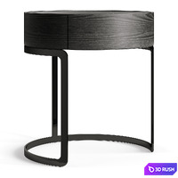 Light Luxury Circle Marble Bedside GG42 3D Model Vray, Corona
