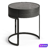 Light Luxury Circle Marble Bedside GG42 3D Model Vray, Corona