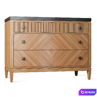 Chest of drawers buffet Foxtrot Siver Dresser sideboard 3D Model Vray, Corona
