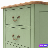 Bedside table Olivia, 54 * 60 * 40 cm 3D Model Corona