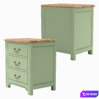 Bedside table Olivia, 54 * 60 * 40 cm 3D Model Corona