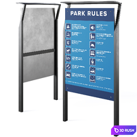 Street advertising information stands by mmcite 3D Model Vray, Corona