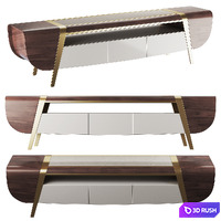 Homary Mella 86.6 TV Stand 3D Model Vray, Corona