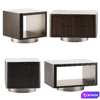MILTON | Bedside tables By Minotti 3D Model Corona
