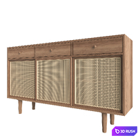 Farmhouse Wooden Storage 3D Model Vray
