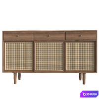 Farmhouse Wooden Storage 3D Model Vray