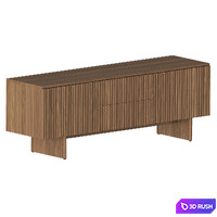 Murmur 2 Door Drawer Console 3D Model Vray