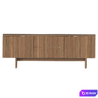 Murmur 2 Door Drawer Console 3D Model Vray
