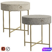 Bedside cabinet AIRIN 3D Model Vray, Corona
