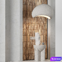 Headboard n1 3D Model Vray, Corona