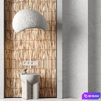 Headboard n1 3D Model Vray, Corona