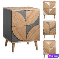 Nightstand Modern-1 3D Model Corona