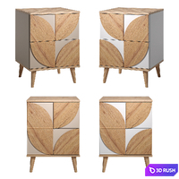 Nightstand Modern-1 3D Model Corona