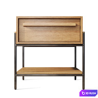 Tv stand sideboard nightstand Outline Teak House 3D Model Vray, Corona