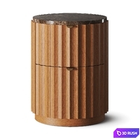 Soho Home Railton Bedside Table 3D Model Vray, Corona