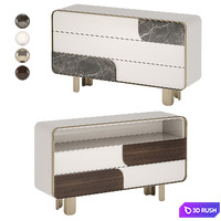 Turri SOUL Chest Of Drawers 3D Model Vray