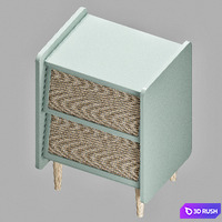 Taga bedside table 3D Model Corona