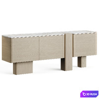 Carpanese Home Erice Chest Of Drawers 3D Model Vray, Corona