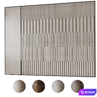 Decorative 3D panel 012 3D Model Corona