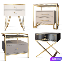 Art Deco bedside table Meravi Dolce Irontav
