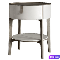 Round bedside table