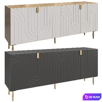 Harvard TV stand 3D Model Corona