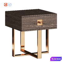 Osaka Kare nightstand 3D Model Vray, Corona