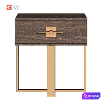 Osaka Kare nightstand 3D Model Vray, Corona