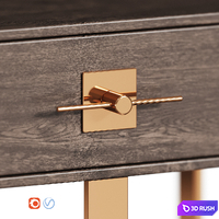 Osaka Kare nightstand 3D Model Vray, Corona