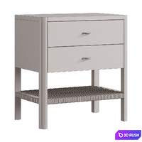 Lulu and Georgia Laird Nightstand 3D Model Vray, Corona