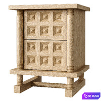 Crate and Barrel Honore by Athena Calderone 3D Model Vray, Corona