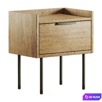 Bedside table Volga 3D Model Corona