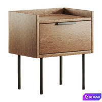 Bedside table Volga 3D Model Corona