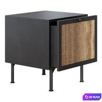 Bedside table Bronte-1 Dark 3D Model Corona