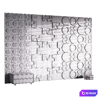 Decorative Wall panel 64 3D Model Corona
