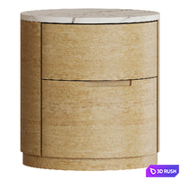 Bedside table by Corner design Sayase 3D Model Vray, Corona