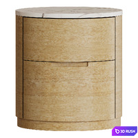 Bedside table by Corner design Sayase 3D Model Vray, Corona