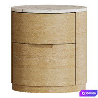 Bedside table by Corner design Sayase 3D Model Vray, Corona