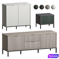 Cabinet Travis-1 Divan.ru set1 3D Model Vray, Corona